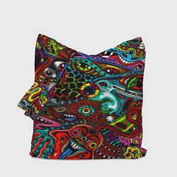 Сумка-шопер Психоделическая иллюстрация, цвет: 3D-принт
