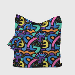 Сумка-шопер Multicolored texture pattern, цвет: 3D-принт