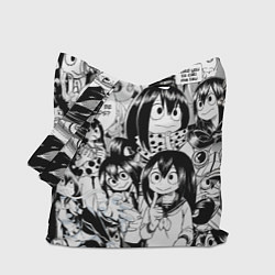 Сумка-шопер Цую Асуи - Моя геройская академия, цвет: 3D-принт