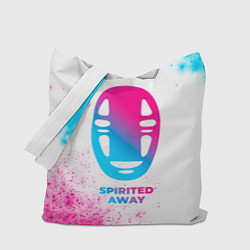 Сумка-шоппер Spirited Away neon gradient style
