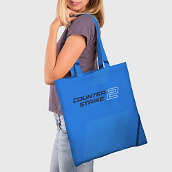 Сумка-шопер Counter Strike 2 с логотипом, цвет: 3D-принт — фото 2