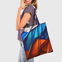 Сумка-шопер Российский флаг на скале, цвет: 3D-принт — фото 2