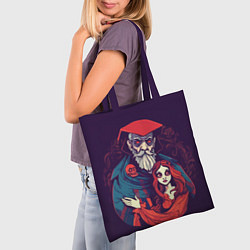 Сумка-шопер Девушка и злой колдун, цвет: 3D-принт — фото 2