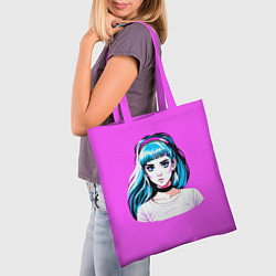 Сумка-шопер Певица Grimes, цвет: 3D-принт — фото 2