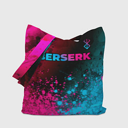 Сумка-шопер Berserk - neon gradient: символ сверху, цвет: 3D-принт