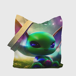 Сумка-шопер Крошка инопланетянин, цвет: 3D-принт