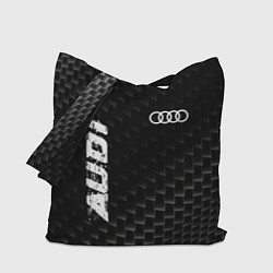 Сумка-шопер Audi карбоновый фон, цвет: 3D-принт