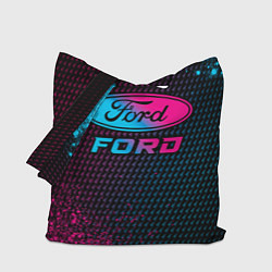 Сумка-шопер Ford - neon gradient, цвет: 3D-принт