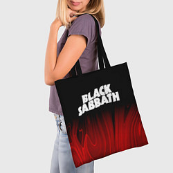 Сумка-шопер Black Sabbath red plasma, цвет: 3D-принт — фото 2