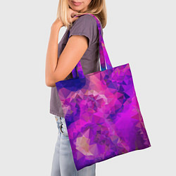 Сумка-шопер Пурпурный стиль, цвет: 3D-принт — фото 2