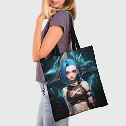 Сумка-шопер Jinx arcane league of legends, цвет: 3D-принт — фото 2