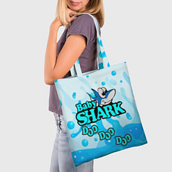 Сумка-шопер Baby Shark Doo-Doo-Doo, цвет: 3D-принт — фото 2
