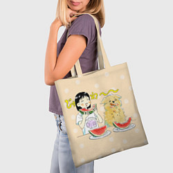 Сумка-шопер Долой безделье!, цвет: 3D-принт — фото 2