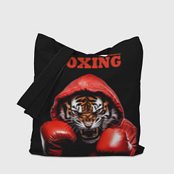 Сумка-шопер Boxing tiger, цвет: 3D-принт