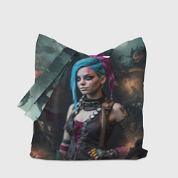 Сумка-шопер Fantasy Jinx Art Arcane League of Legends, цвет: 3D-принт