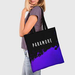 Сумка-шопер Paramore purple grunge, цвет: 3D-принт — фото 2
