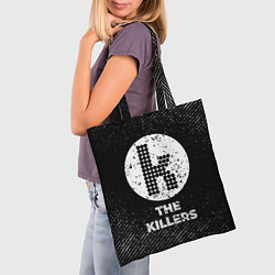 Сумка-шопер The Killers с потертостями на темном фоне, цвет: 3D-принт — фото 2