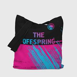 Сумка-шопер The Offspring - neon gradient: символ сверху, цвет: 3D-принт