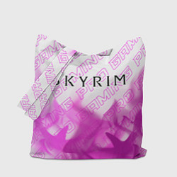 Сумка-шопер Skyrim pro gaming: символ сверху, цвет: 3D-принт
