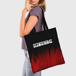 Сумка-шопер Scorpions red plasma, цвет: 3D-принт — фото 2