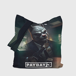 Сумка-шопер Payday 2 dog mask, цвет: 3D-принт