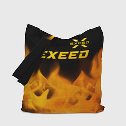 Сумка-шопер Exeed - gold gradient: символ сверху, цвет: 3D-принт