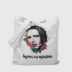 Сумка-шопер Marilyn Manson art, цвет: 3D-принт