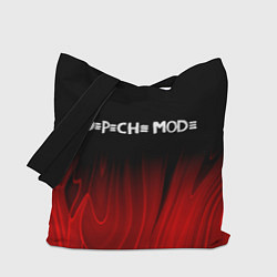 Сумка-шопер Depeche Mode red plasma, цвет: 3D-принт