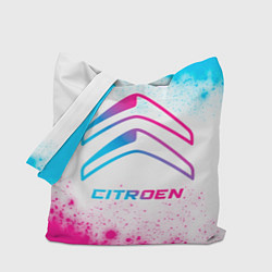 Сумка-шопер Citroen neon gradient style, цвет: 3D-принт