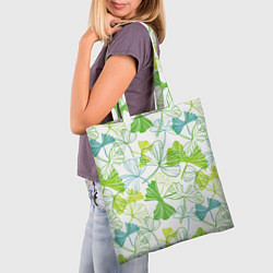 Сумка-шопер Зеленая листва, цвет: 3D-принт — фото 2