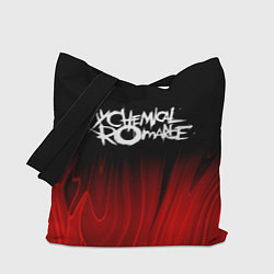 Сумка-шопер My Chemical Romance red plasma, цвет: 3D-принт