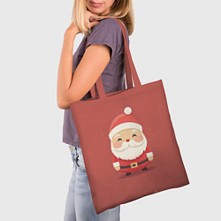 Сумка-шопер Санта Клаус: арт нейросети, цвет: 3D-принт — фото 2