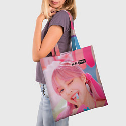 Сумка-шопер Jennie Black pink, цвет: 3D-принт — фото 2