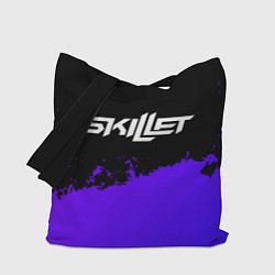 Сумка-шопер Skillet purple grunge, цвет: 3D-принт