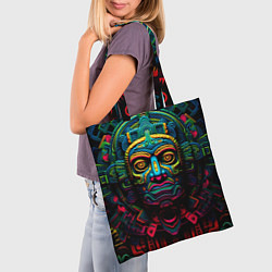 Сумка-шопер Ацтекские Боги, цвет: 3D-принт — фото 2