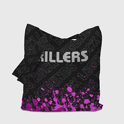 Сумка-шопер The Killers rock legends: символ сверху, цвет: 3D-принт