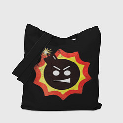 Сумка-шопер Serious Sam logo, цвет: 3D-принт