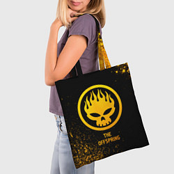 Сумка-шопер The Offspring - gold gradient, цвет: 3D-принт — фото 2
