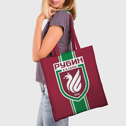 Сумка-шопер Фк Рубин - Казань, цвет: 3D-принт — фото 2
