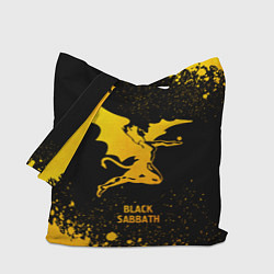 Сумка-шопер Black Sabbath - gold gradient, цвет: 3D-принт