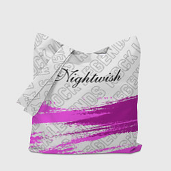 Сумка-шопер Nightwish rock legends: символ сверху, цвет: 3D-принт