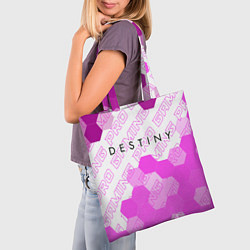 Сумка-шопер Destiny pro gaming: символ сверху, цвет: 3D-принт — фото 2