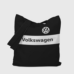 Сумка-шопер Фольцваген - черный и белый, цвет: 3D-принт