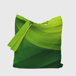 Сумка-шопер Зеленая абстракция, цвет: 3D-принт