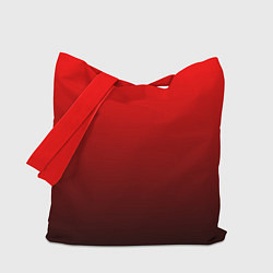 Сумка-шопер Градиент красно-чёрный, цвет: 3D-принт