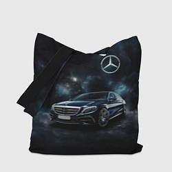 Сумка-шопер Mercedes Benz galaxy, цвет: 3D-принт