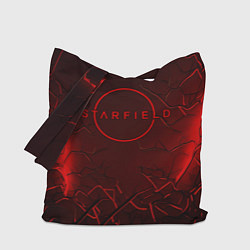 Сумка-шоппер Starfield red logo
