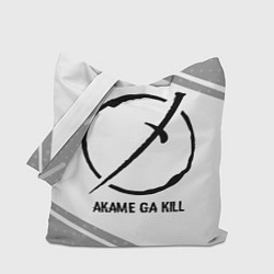 Сумка-шопер Akame ga Kill glitch на светлом фоне, цвет: 3D-принт