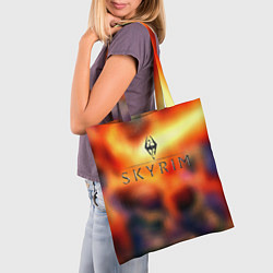 Сумка-шопер Skyrim rpg game, цвет: 3D-принт — фото 2