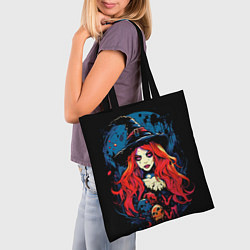 Сумка-шопер Ведьма с красными волосами, цвет: 3D-принт — фото 2